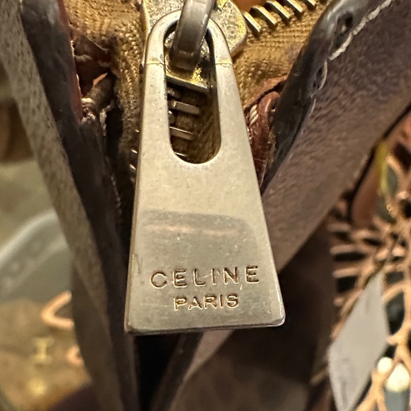 Celine Macadam Brown and Tan Leather Tote. Excellent condition! - Picture 4 of 13